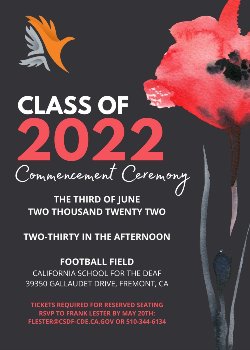 Graduation flyer